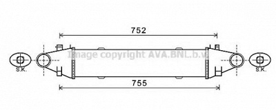 AVA QUALITY COOLING msa4556 -  Интеркулер